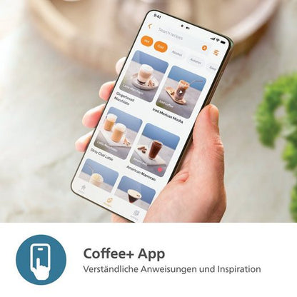 Weiß-Schwarz Kaffeevollautomat EP3343/50 3300 Series , 6 Getränke heiß oder eisgekühlt LatteGo-Milchsystem, SilentBrew Technologie