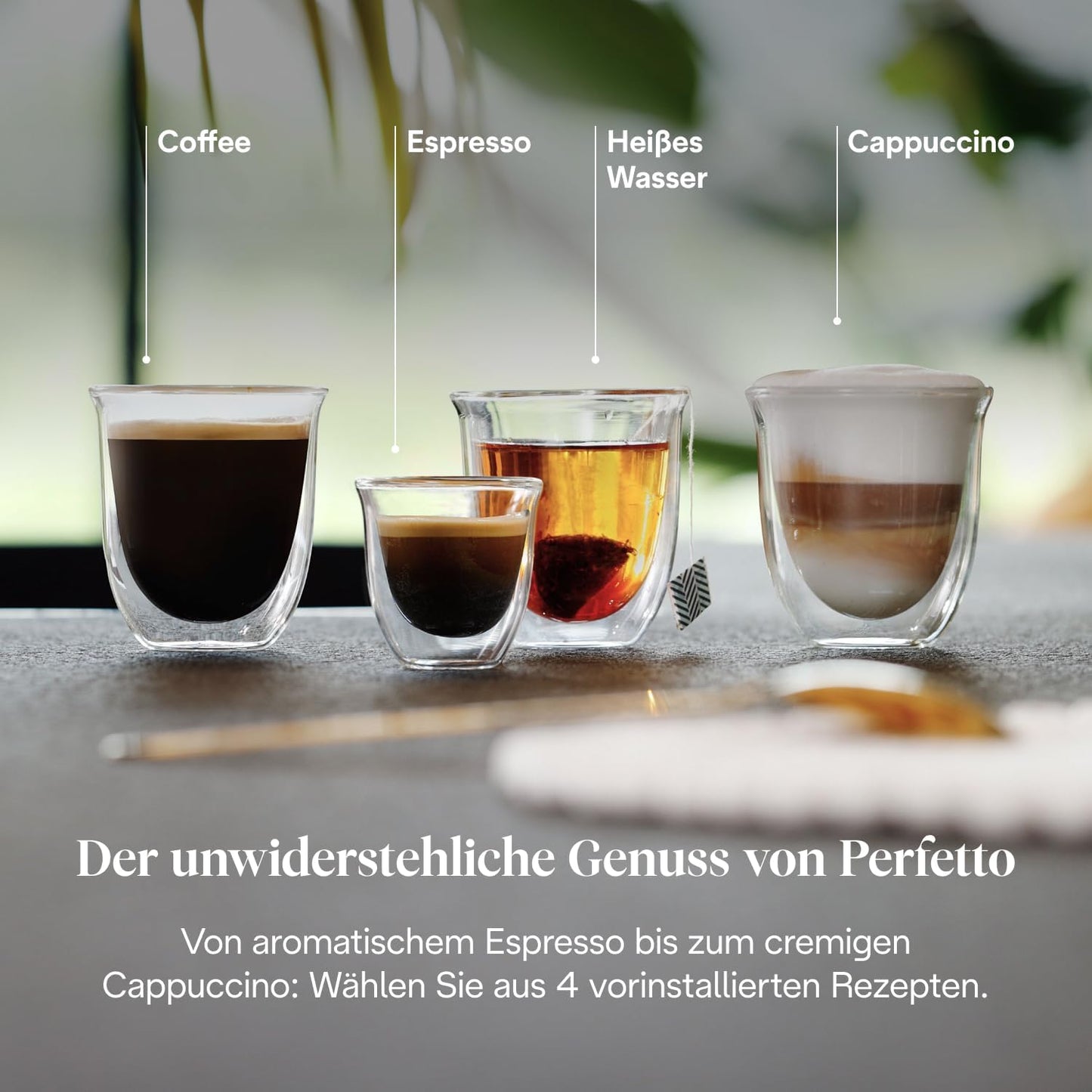 De’Longhi Magnifica Start - Perfetto Kaffeevollautomat mit LatteCrema-Milchaufschäumer, 4 One-Touch-Getränke, Cappuccino Kaffeemaschine, Soft-Touch-Bedienfeld, Schwarz-Grau (ECAM222.60.BG)